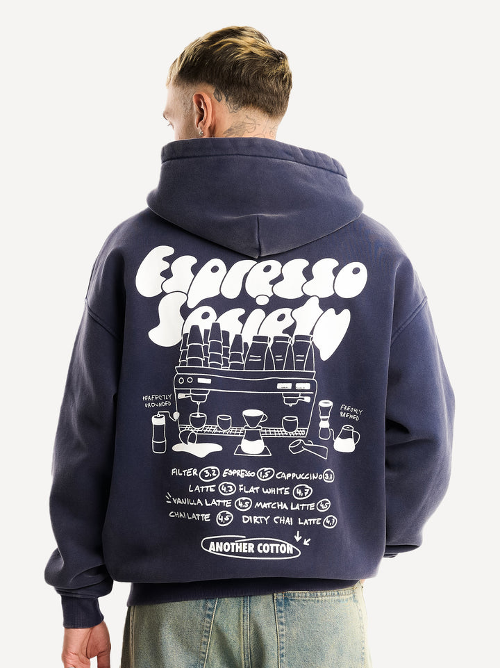 Espresso Society Washed Zip-Hoodie