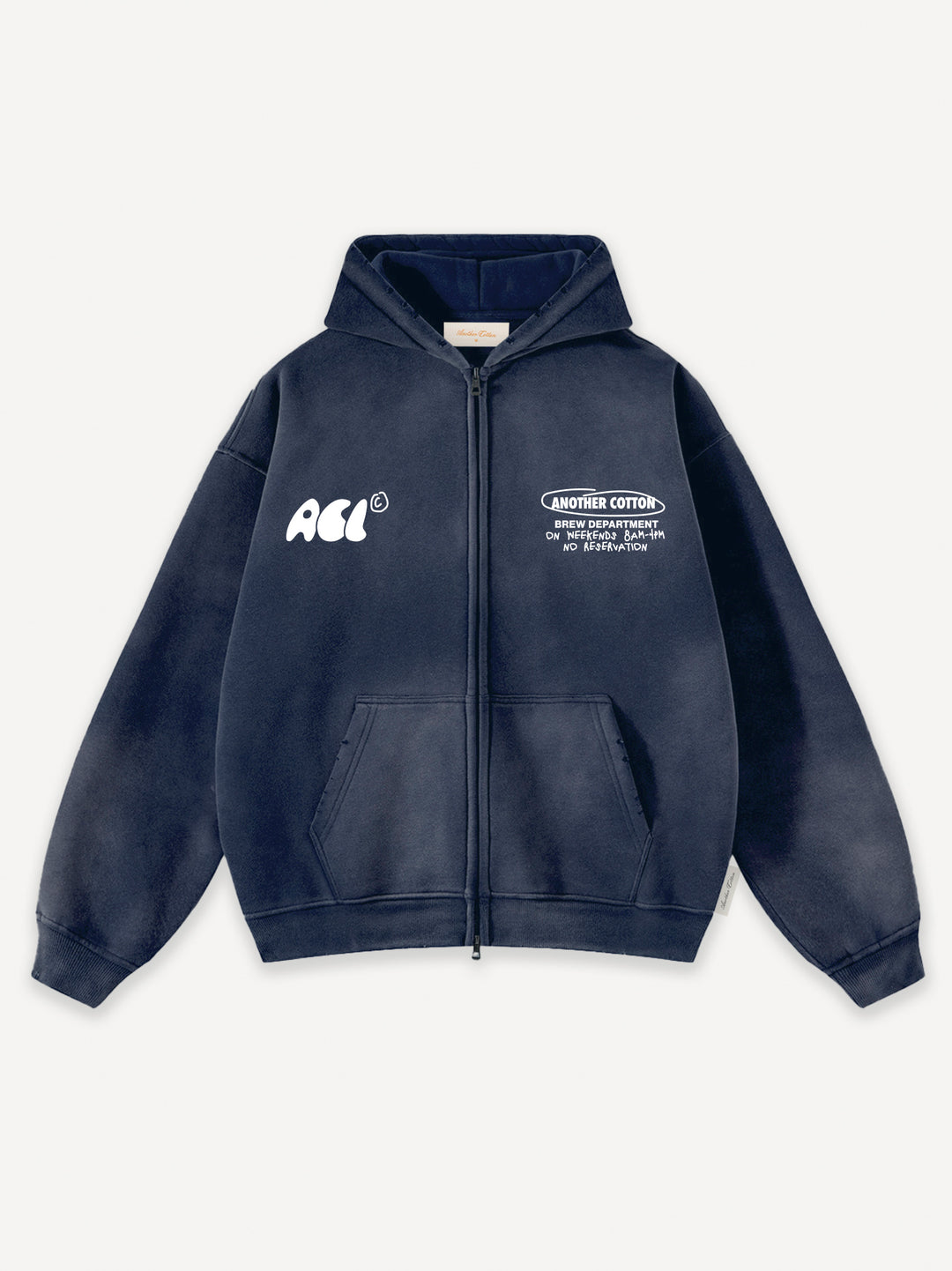 Espresso Society Washed Zip-Hoodie