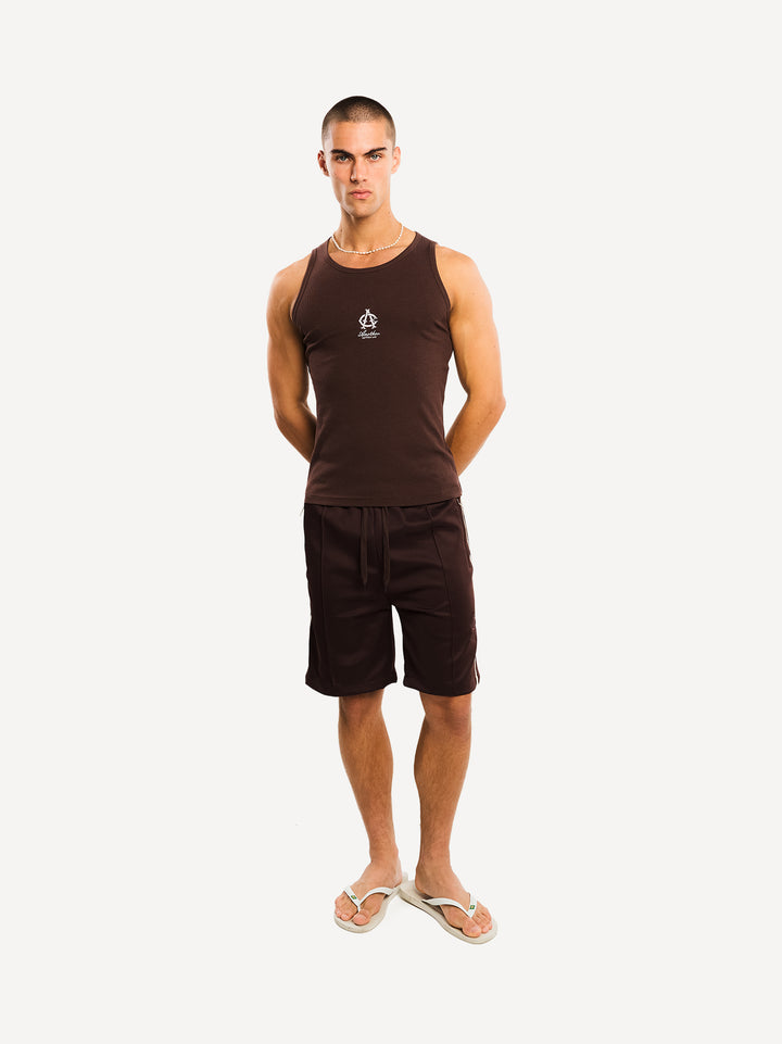 Crest Ripped Tanktop — Butter Yellow