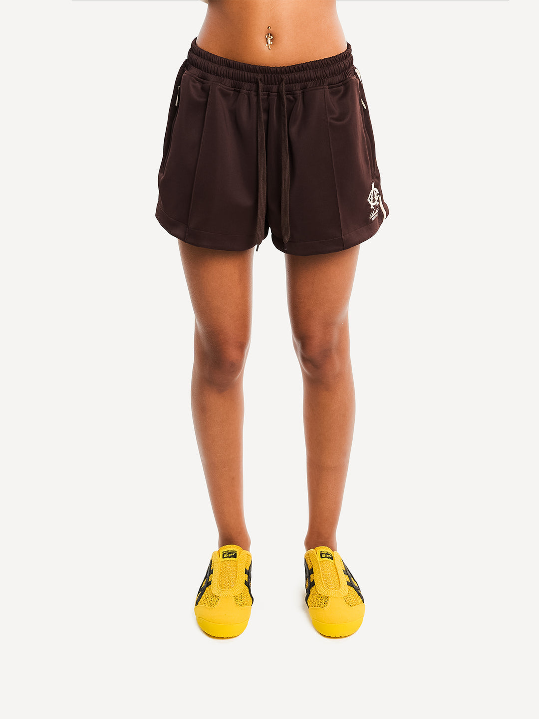 WMN Everyday Track Shorts — Green