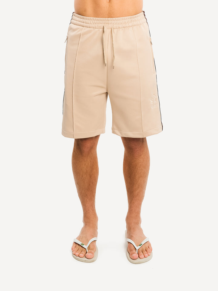 Everyday Wide-Fit Track Shorts — Sand