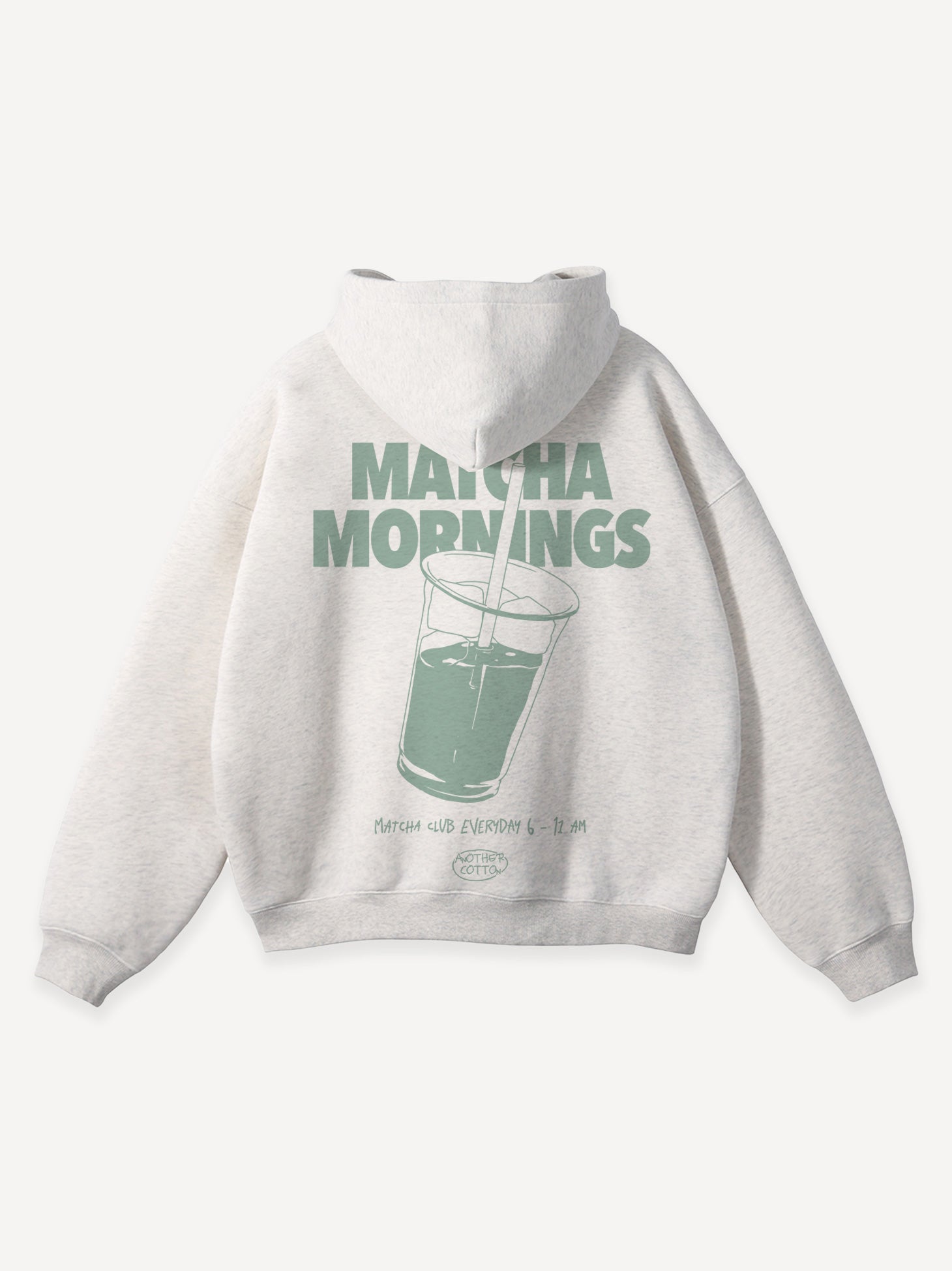 Matcha Mornings Oversized Hoodie – AnotherCottonLab