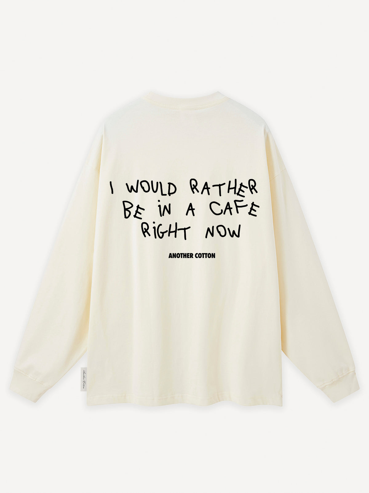 I Would Rather Be Boxy Longsleeve – Off White