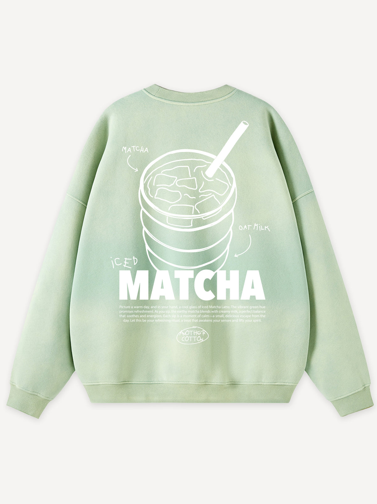 Matcha A Mio Oversized Sweatshirt – Washed Sage