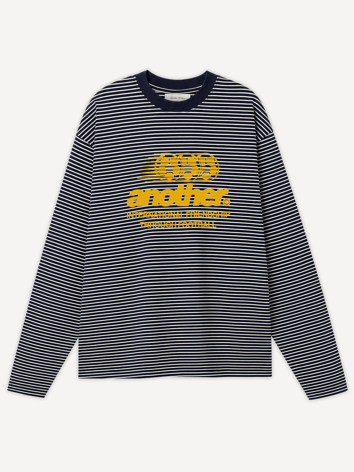 International Friendship Longsleeve – Navy Blue Stripes