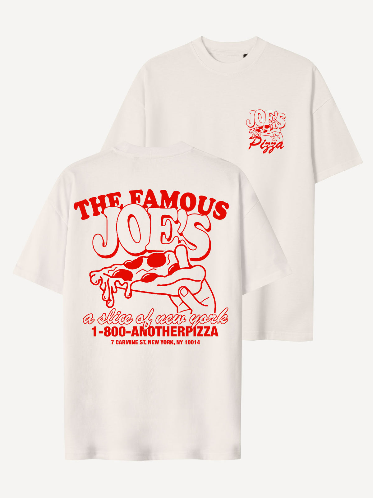 Joes Pizza T-Shirt – Off White