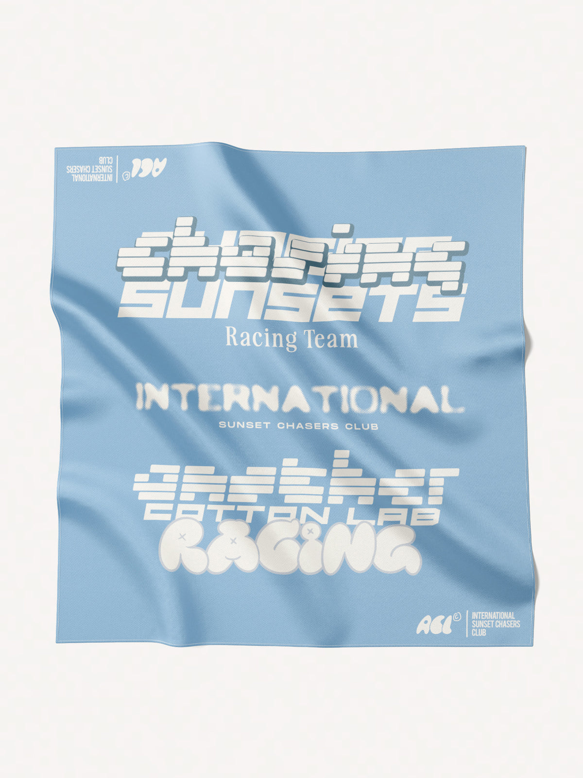 Chasing Sunsets Cotton Bandana – Sky Blue