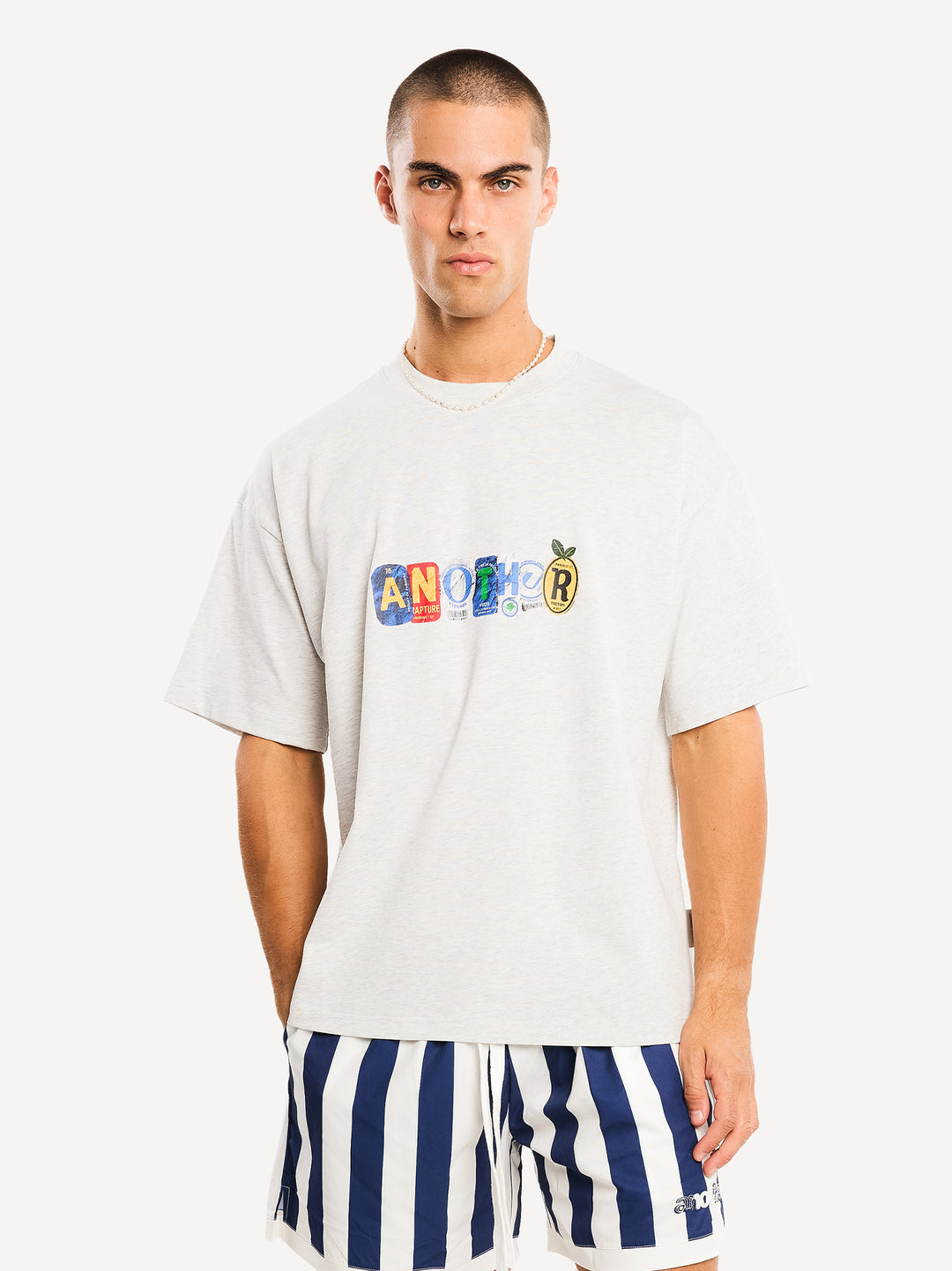 Kisses From The Coast T-Shirt — Ash Grey