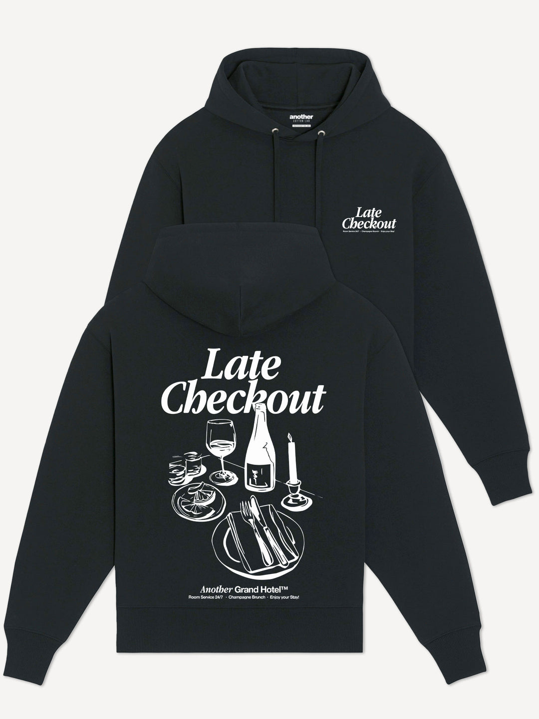 Late Checkout Organic Hoodie - Main Image