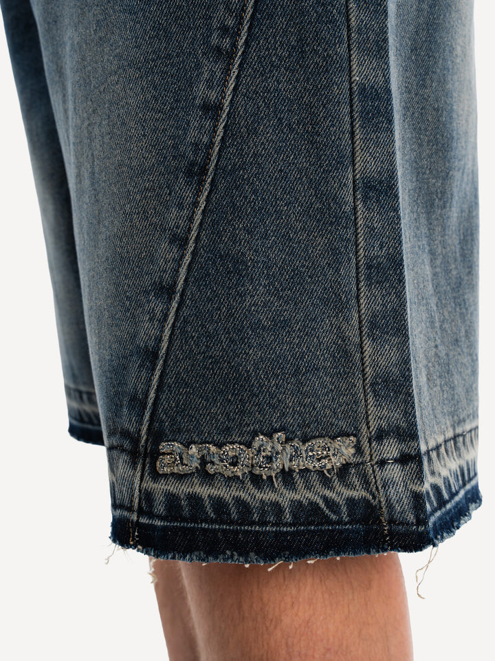 Destroyed Baggy Denim Shorts