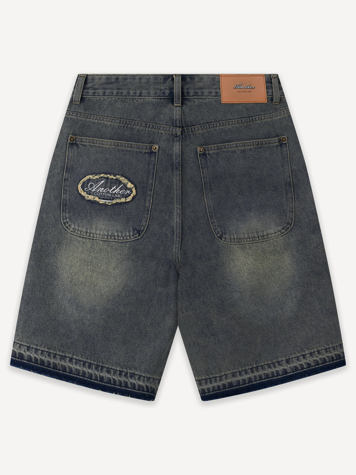 Destroyed Baggy Denim Shorts