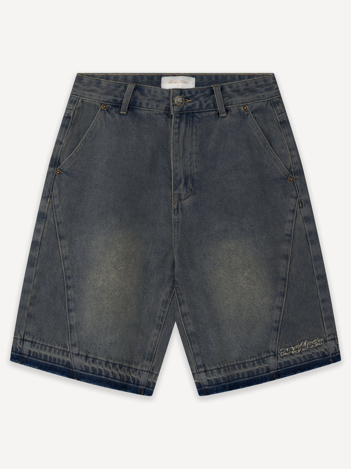 Destroyed Baggy Denim Shorts