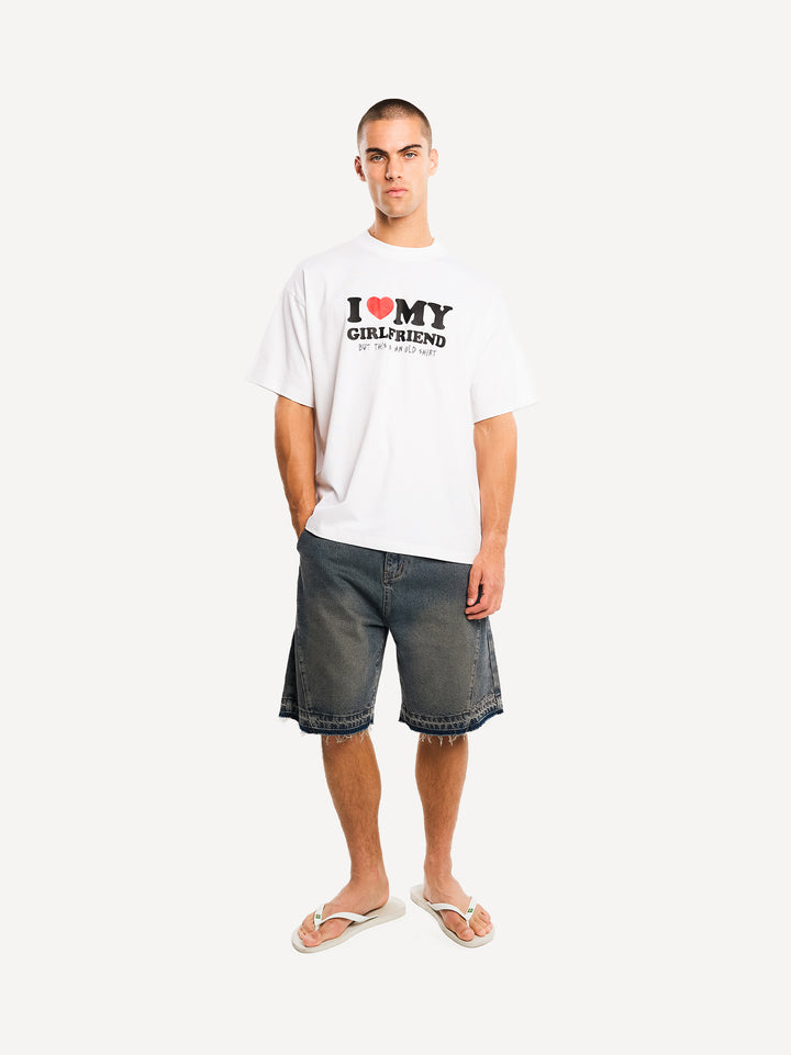 Destroyed Baggy Denim Short