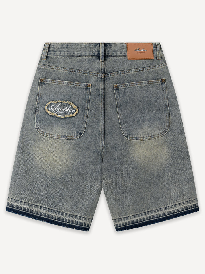Destroyed Baggy Denim Shorts