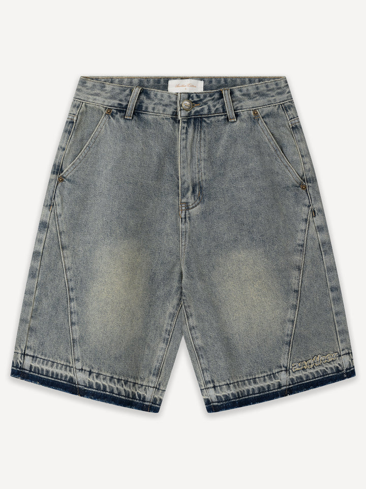 Destroyed Baggy Denim Shorts