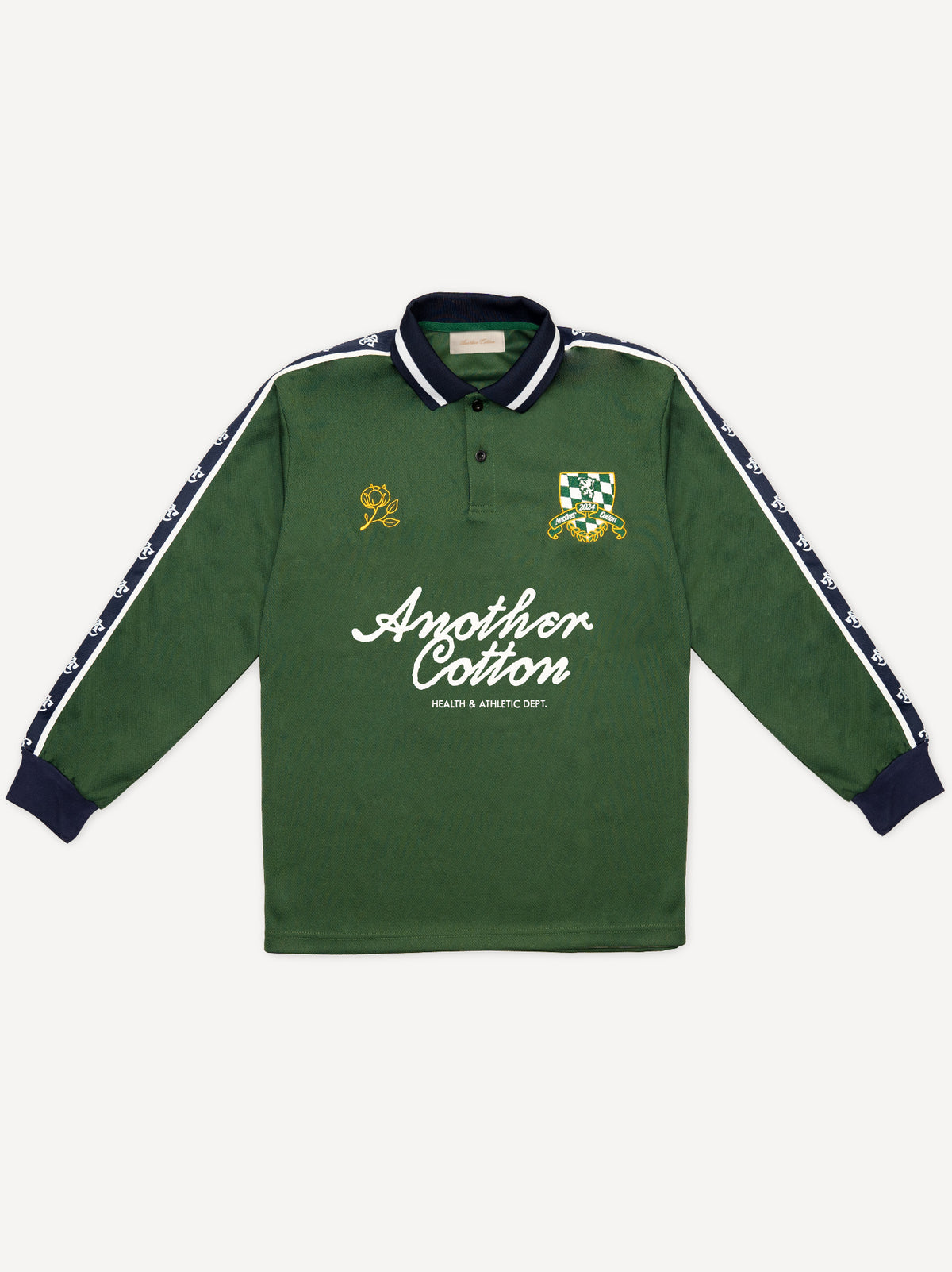 Another Cotton Longsleeve Soccer Jersey – Bottle Green