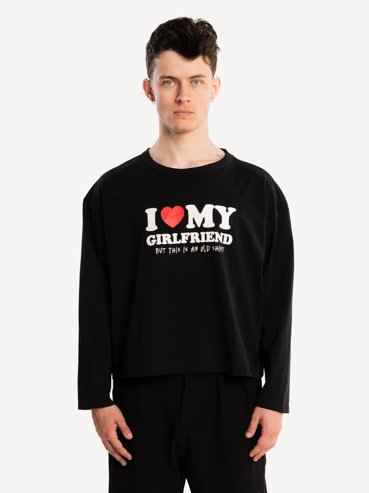 Love My Girlfriend Cropped Longsleeve