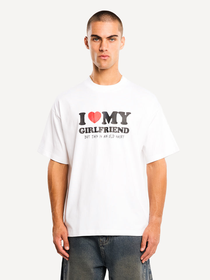 Love My Girlfriend T-Shirt — White
