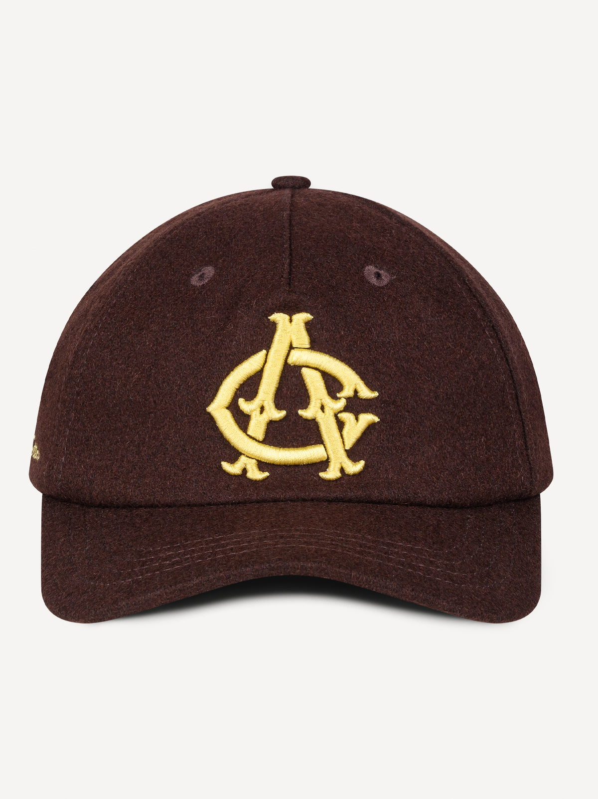 Crest Woven Cap – Dark Brown