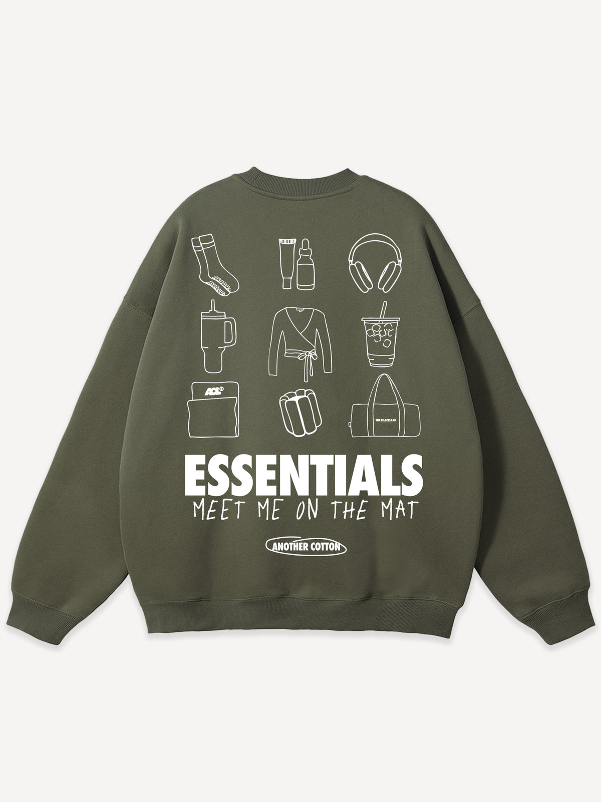 Mat Essentials Oversized Sweatshirt – Olive