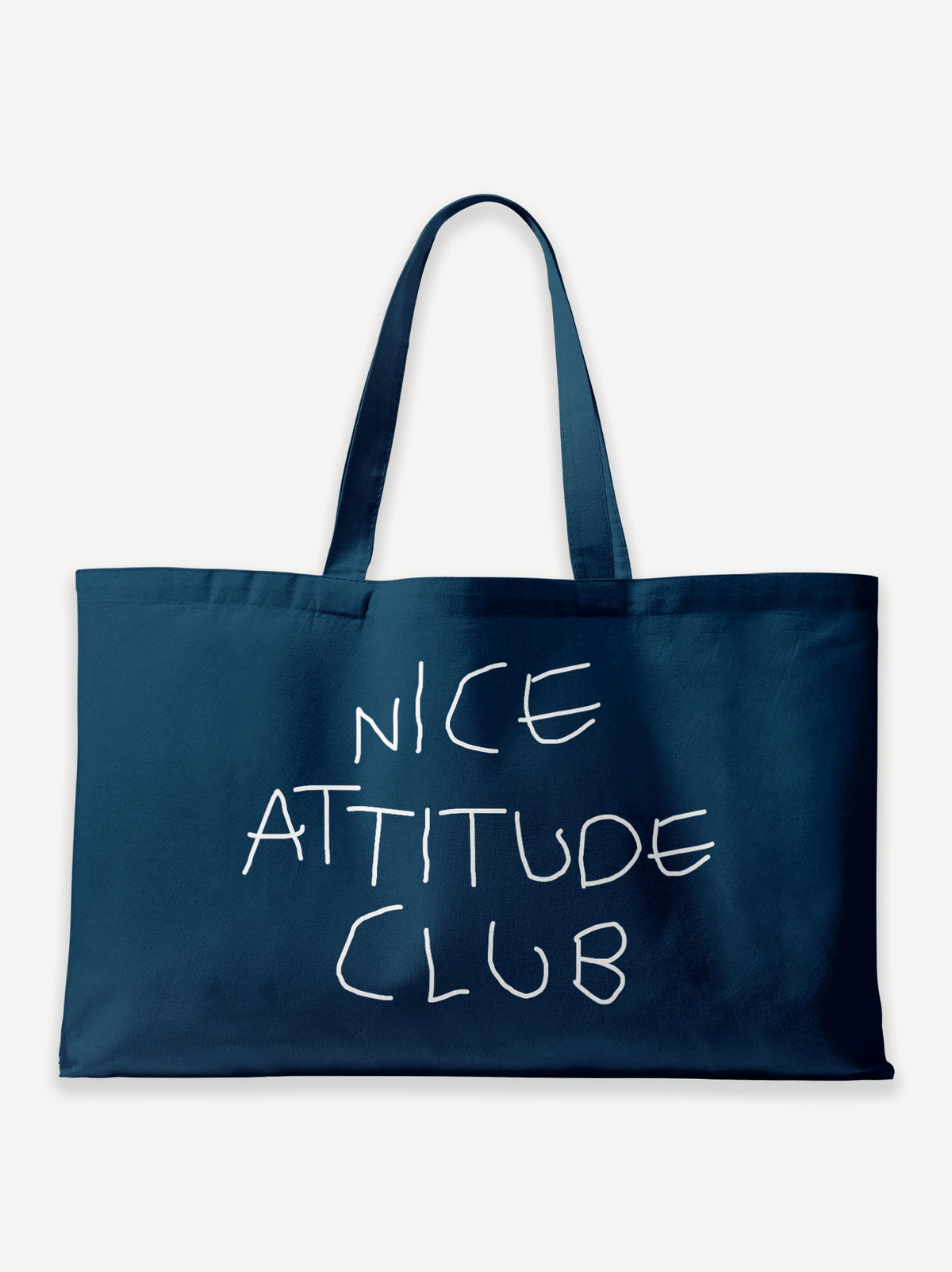 Nice Attitude Club Oversized Canvas Bag – French Navy