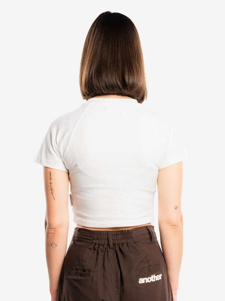 Not Innocent Crop Top — White