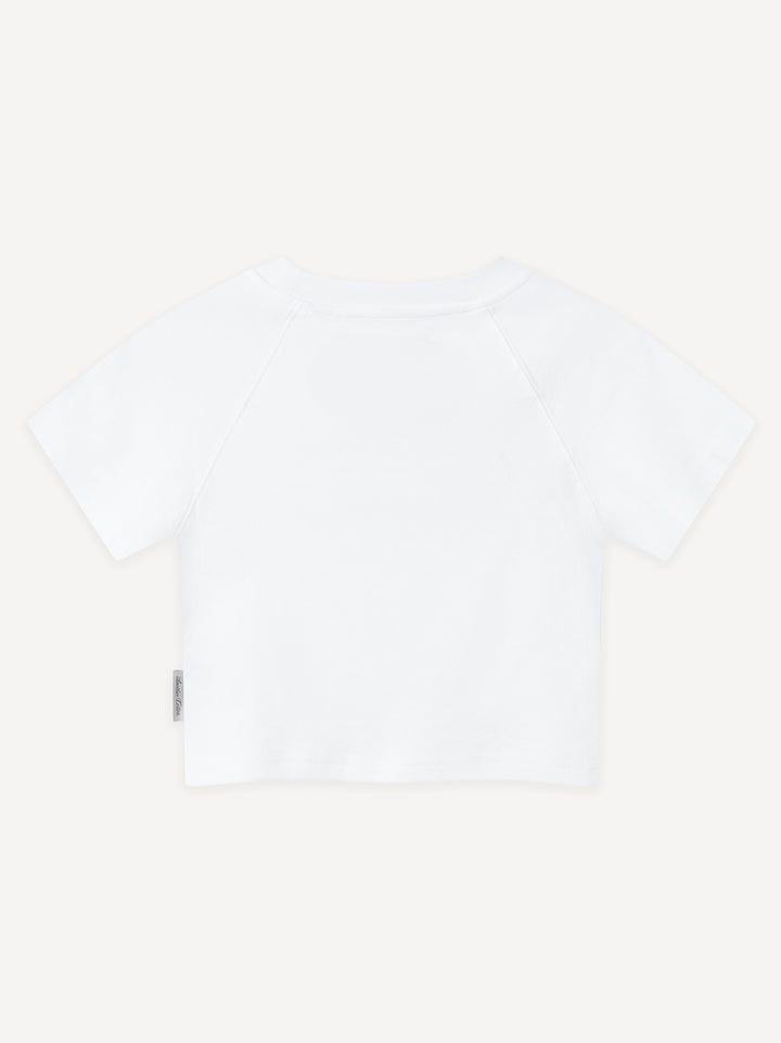 Not Innocent Crop Top — White