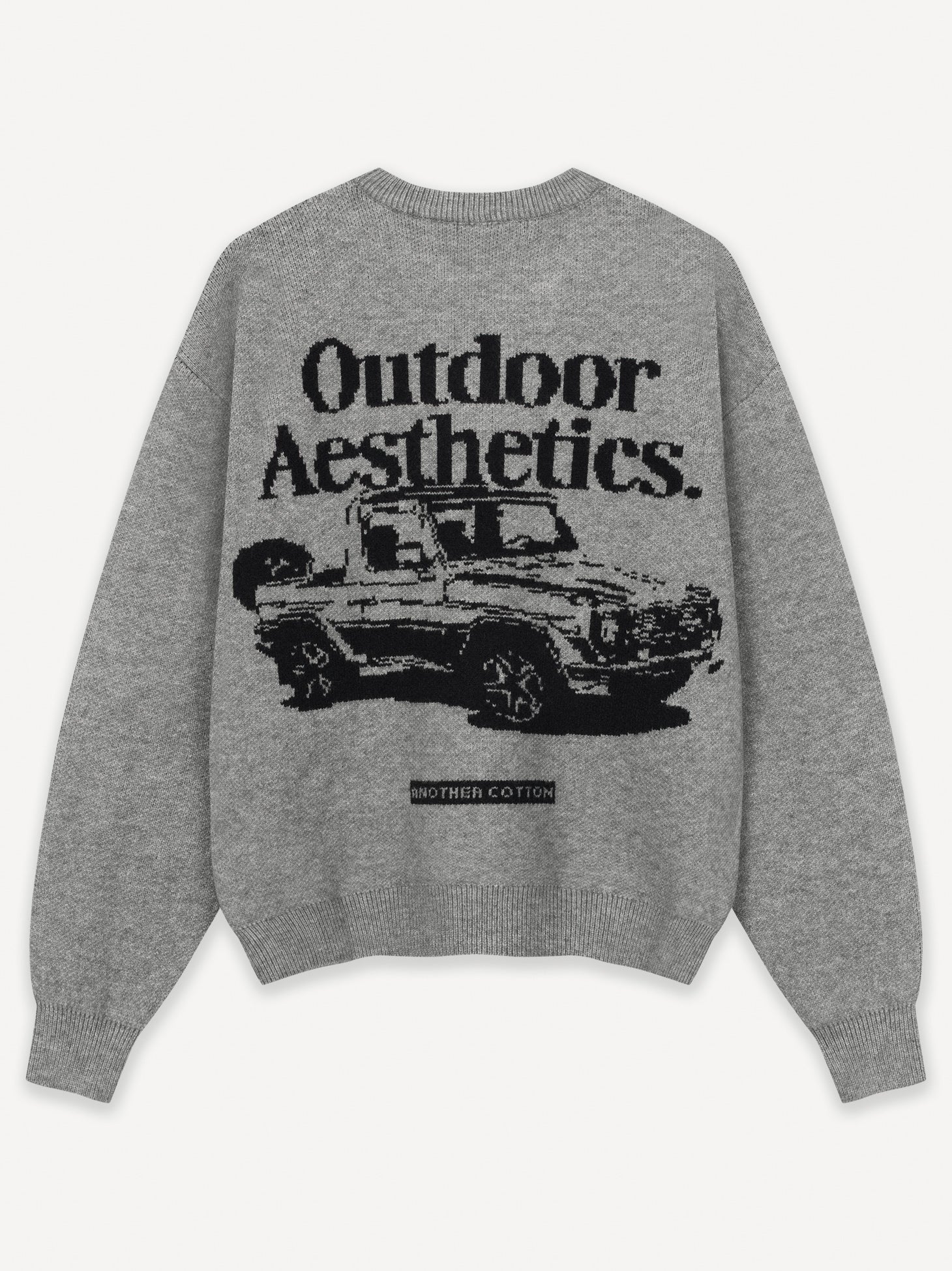 トップス Logo Cotton Knit Sweater (black) Strickwaren – AnotherCottonLab
