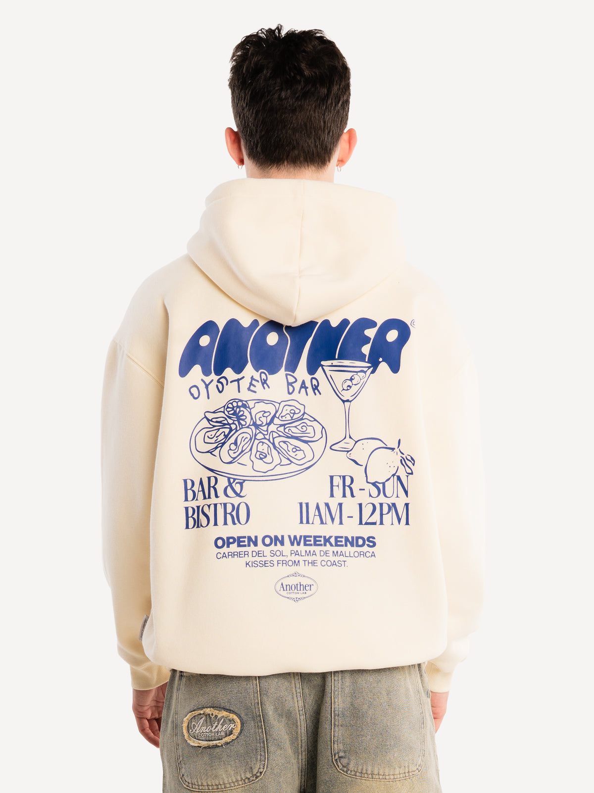 Oyster Bar Zip Hoodie – Off White