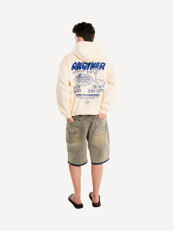 Oyster Bar Zip Hoodie — Off White