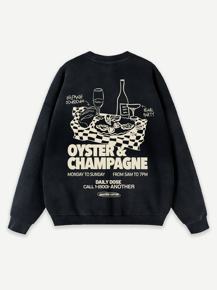 Oyster & Champagne Oversized Sweatshirt