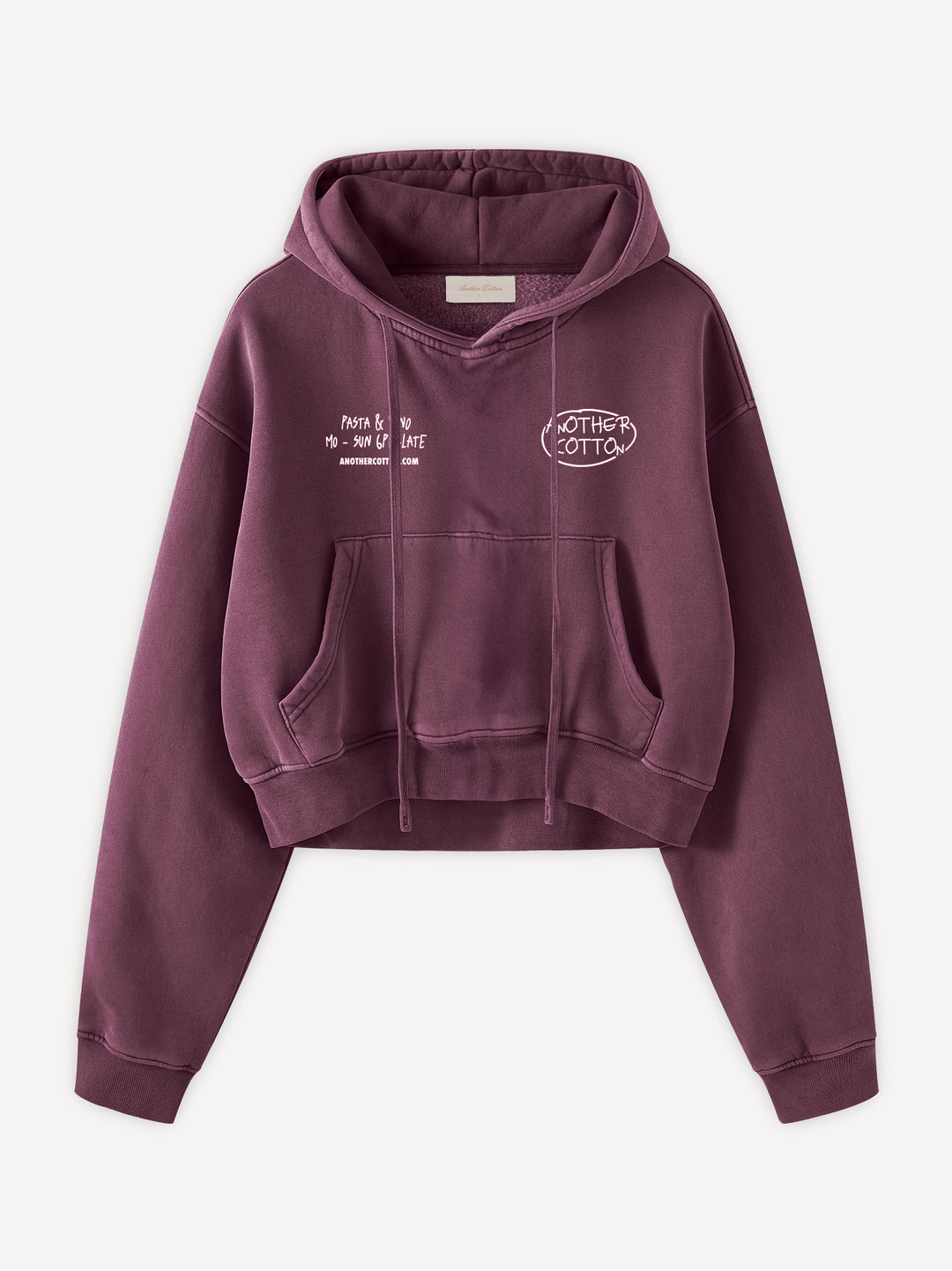 Pasta Night Cropped Hoodie