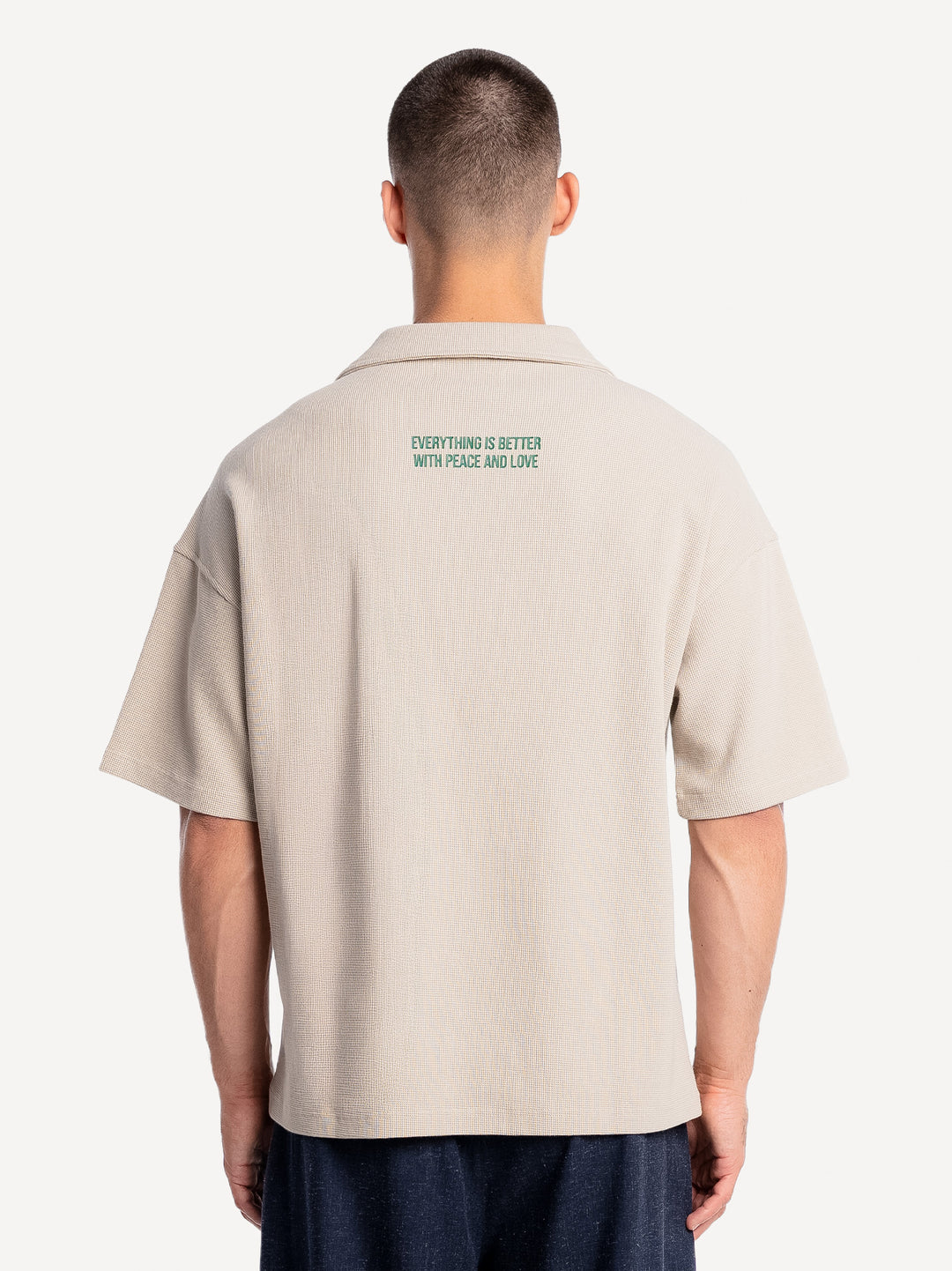 Peace Waffle Polo Shirt