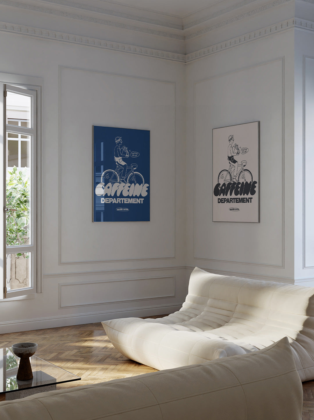 Blue Caffeine Department Poster