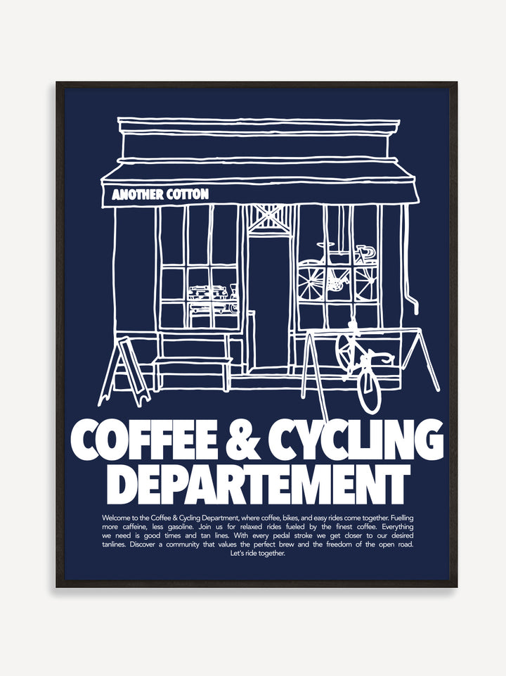 Coffee & Cycling Dept. Poster