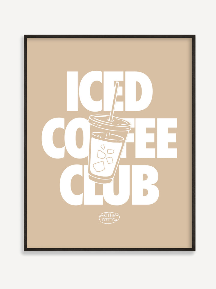 Iced Coffee Club Poster