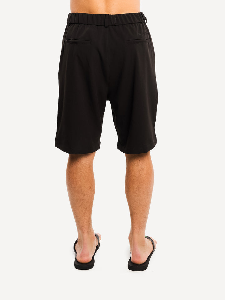 Ragazzi Pleated Shorts — Black