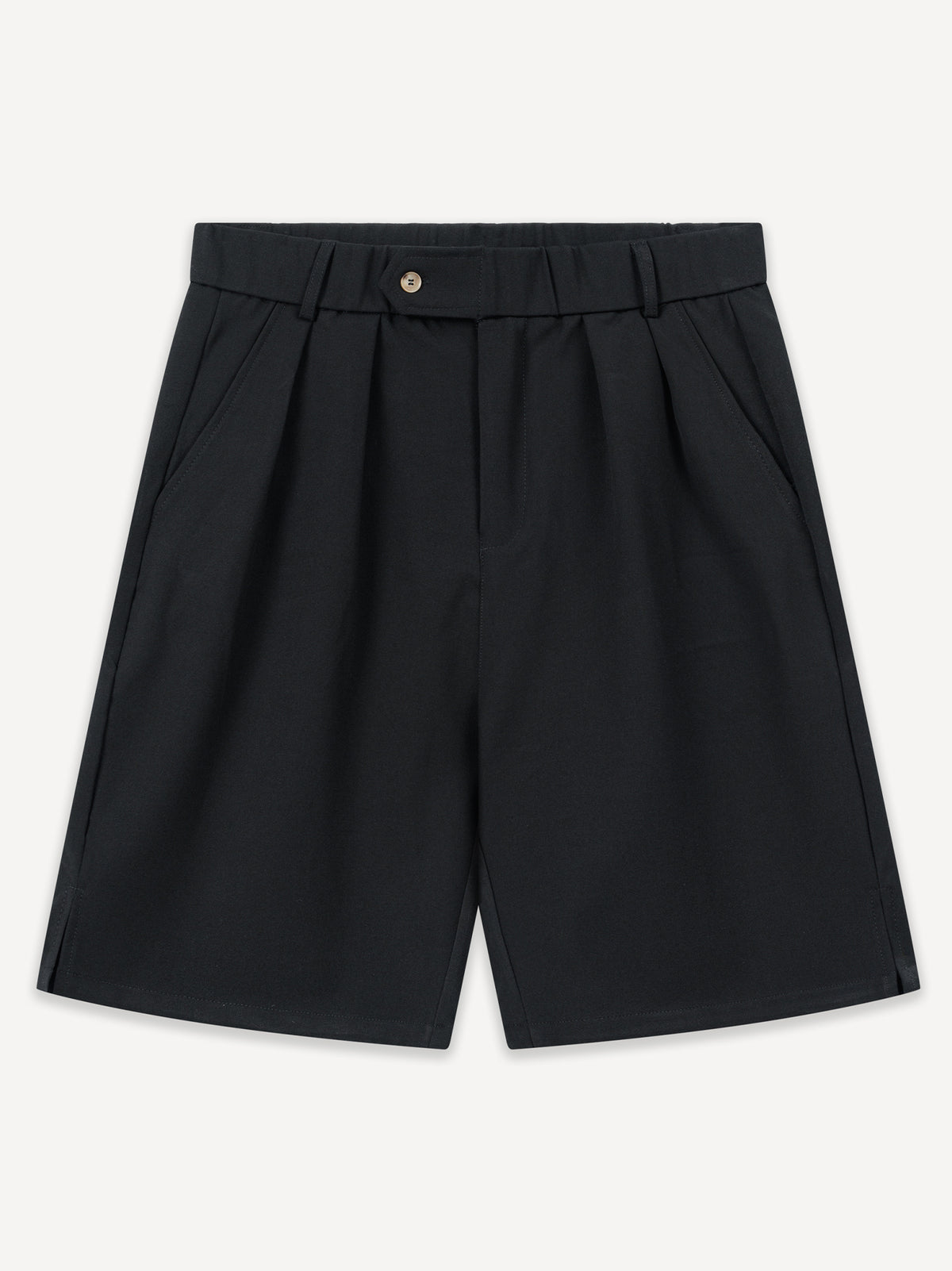 Ragazzi Pleated Shorts – Black