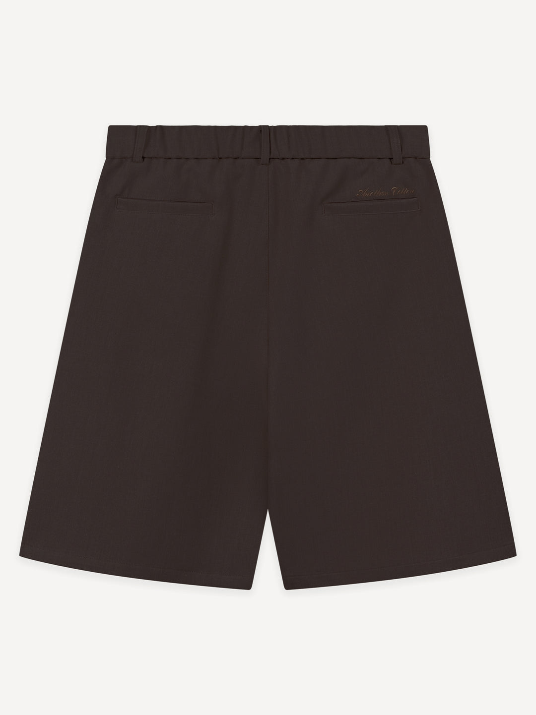 Ragazzi Pleated Shorts — Dark Brown