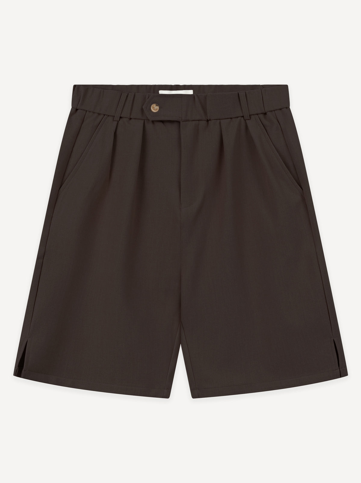 Ragazzi Pleated Shorts – Brown