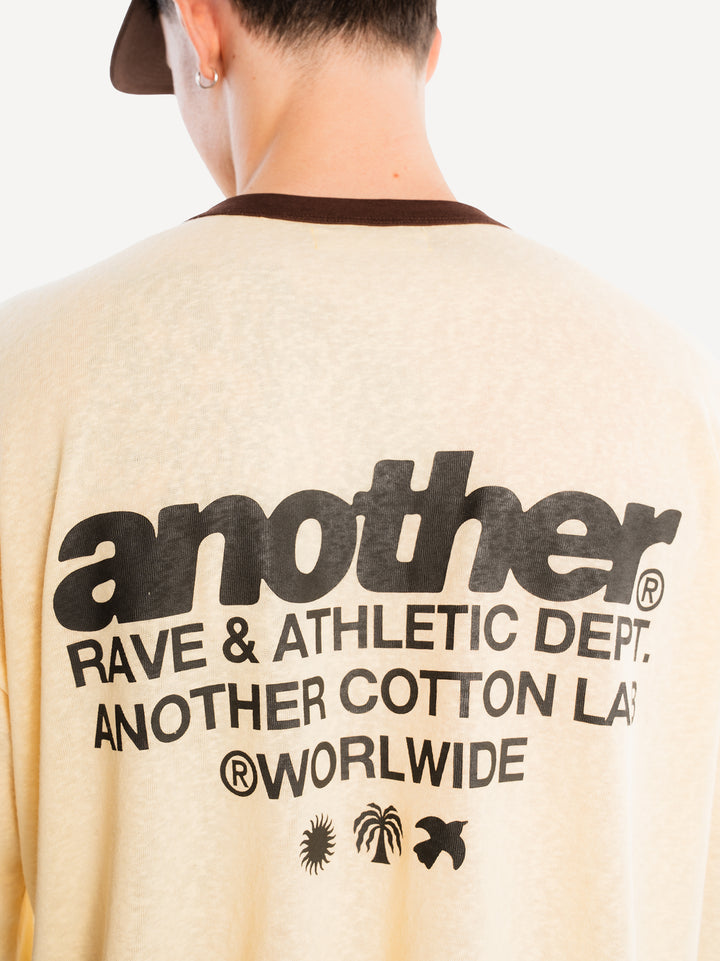 Rave & Athletic Dept. Ringer Longsleeve — Beige