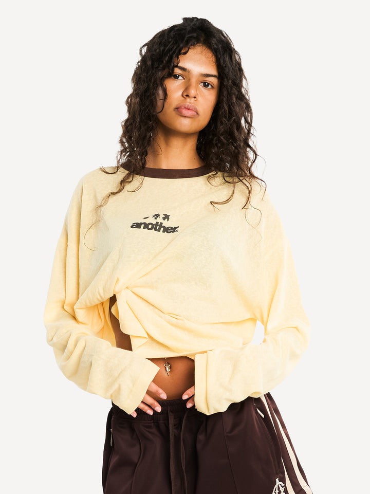 Rave & Athletic Dept. Ringer Longsleeve — White