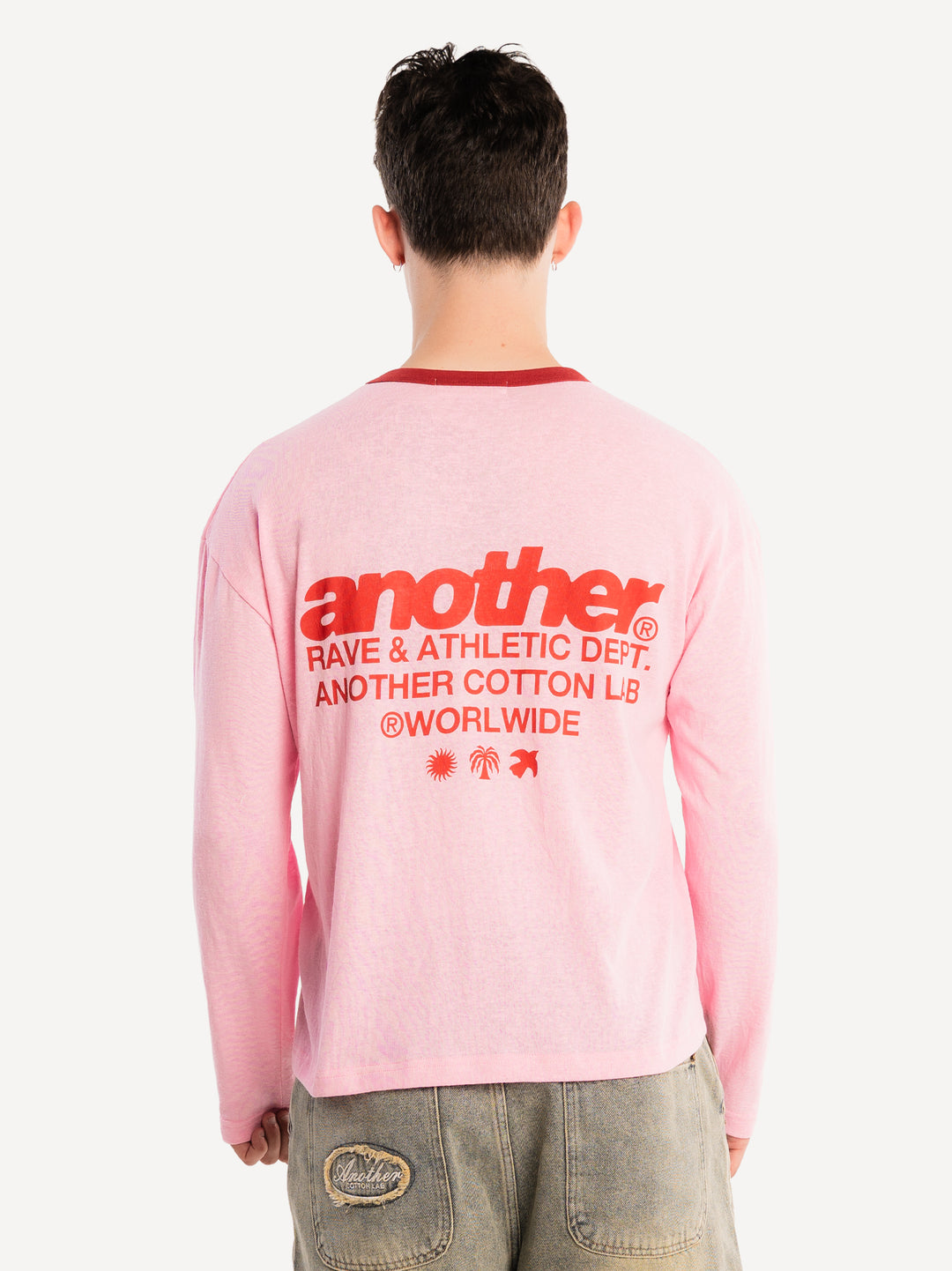 Rave & Athletic Dept. Ringer Longsleeve — Pink