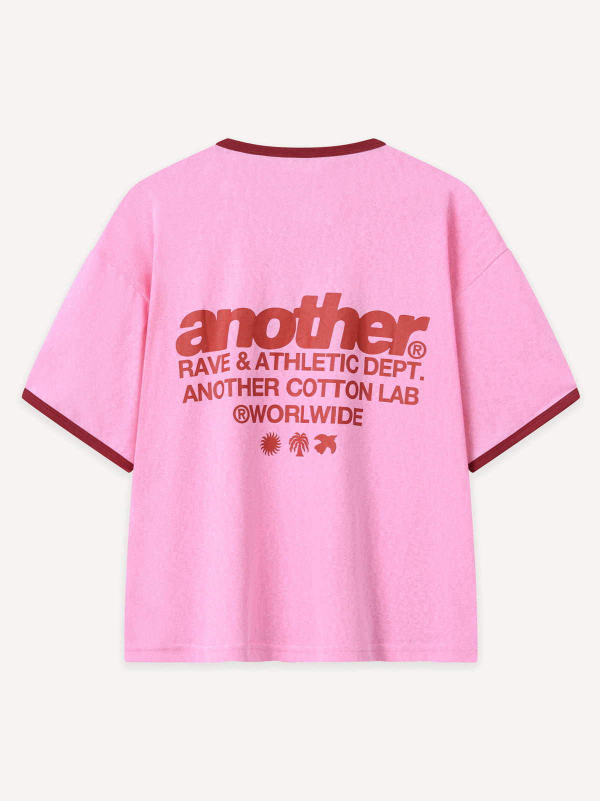 Rave & Athletic Dept. Ringer T-Shirt – Pink