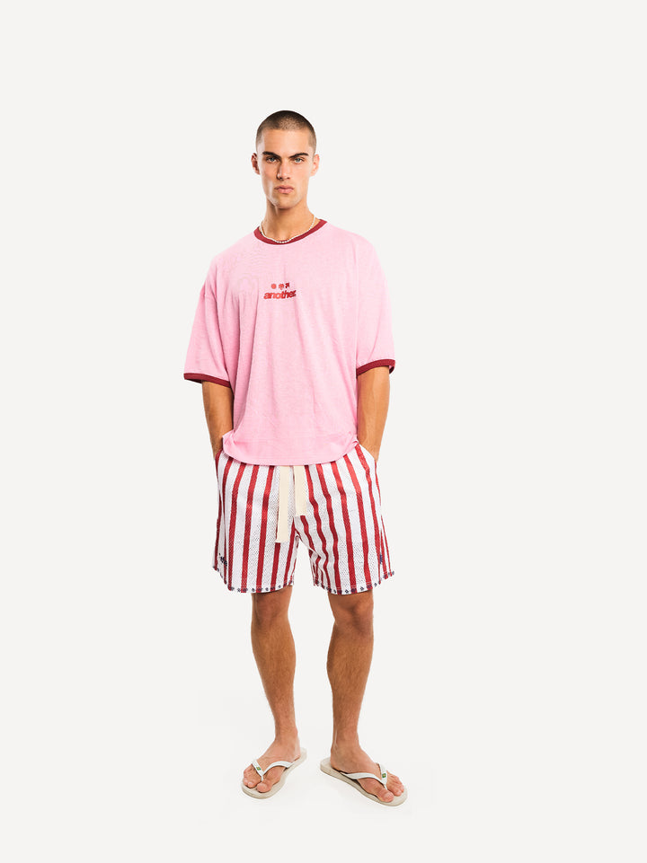 Rave & Athletic Dept. Ringer T-Shirt — Pink