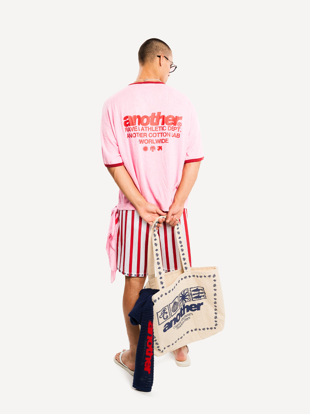 Rave & Athletic Dept. Ringer T-Shirt — Pink