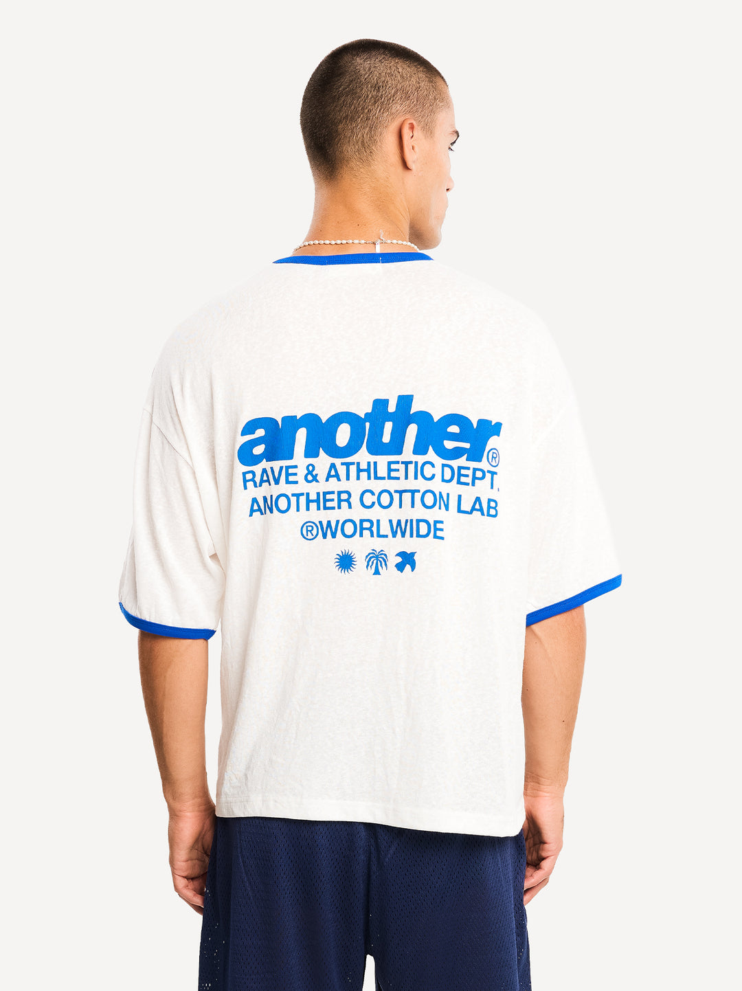 Rave & Athletic Dept. Ringer T-Shirt — White