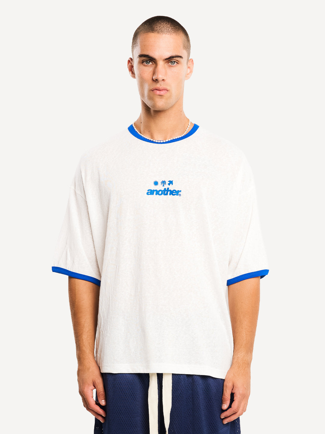 Rave & Athletic Dept. Ringer T-Shirt — White
