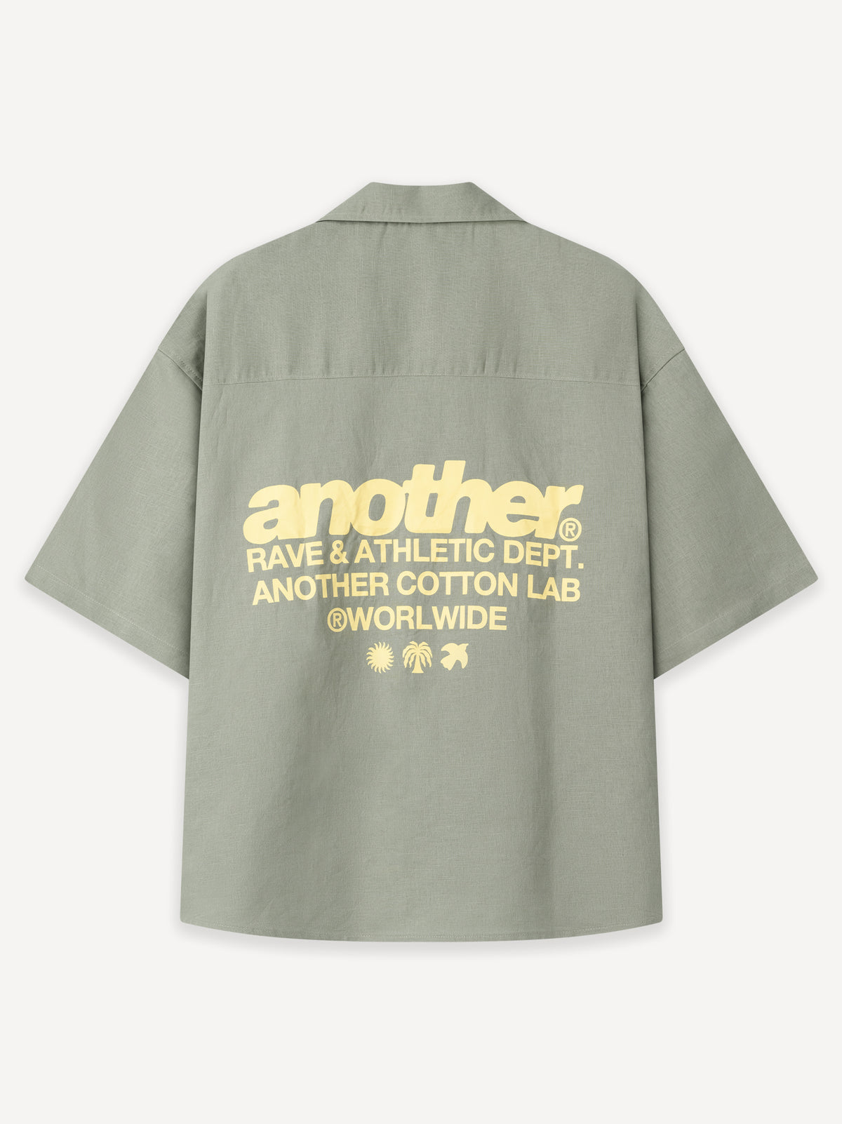 Rave & Athletic Dept. Linen Bowling Shirt – Olive