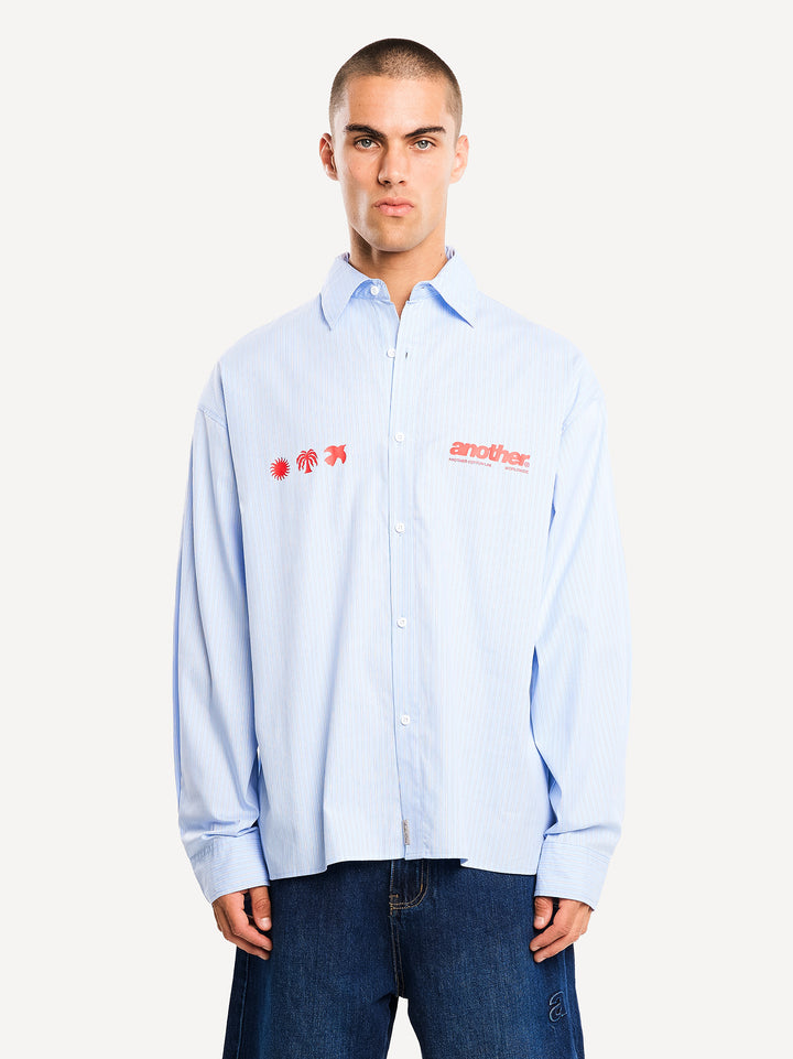 Rave Shirt — Blue Striped